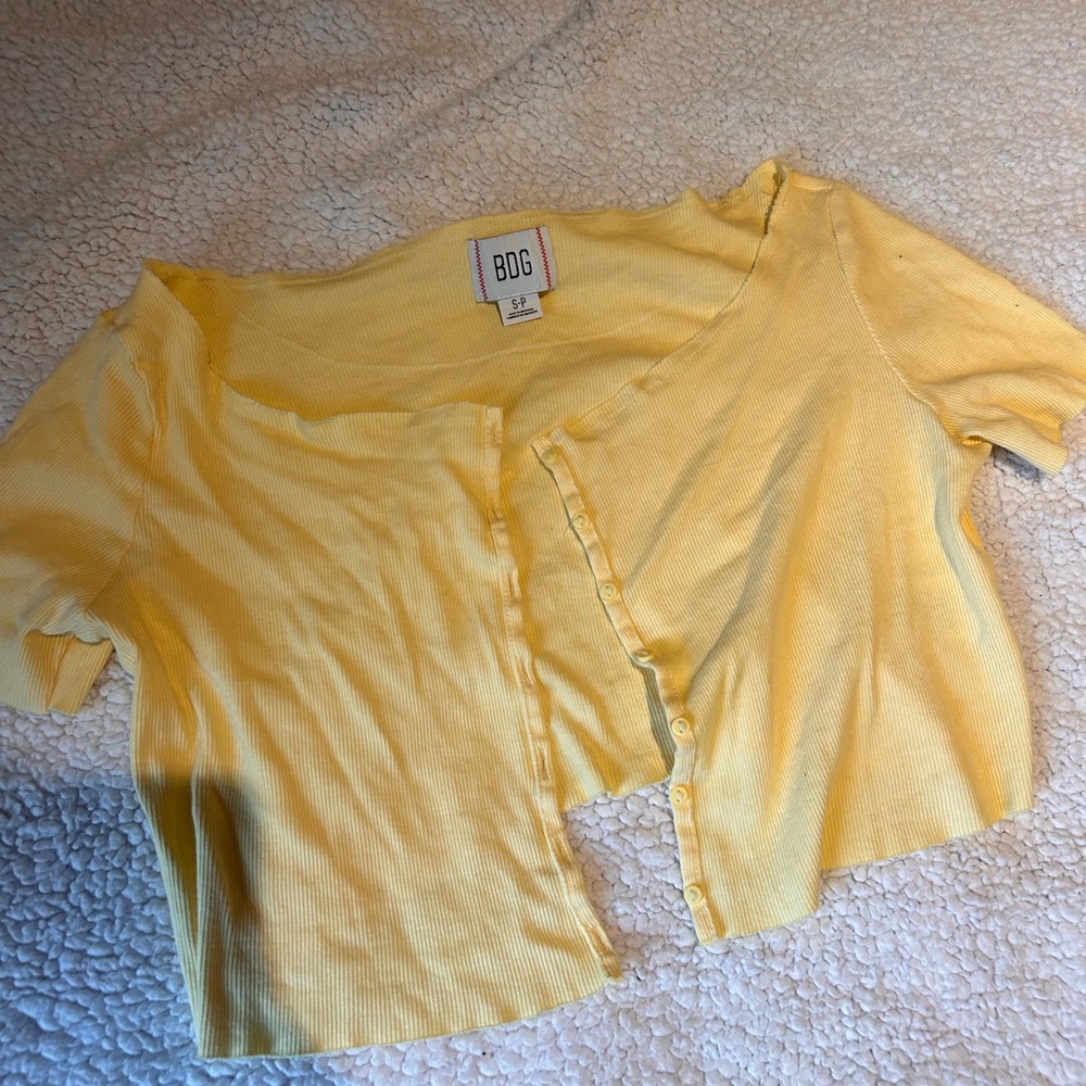 Cropped Button-Up Tee